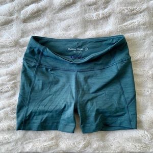 Outdoor Voices Tech Sweat Biker Short, Evergreen